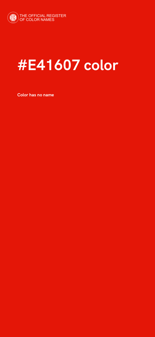 #E41607 color image