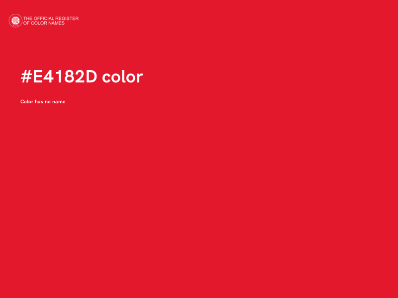 #E4182D color image