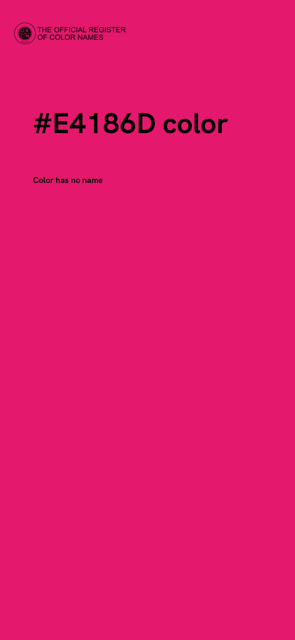 #E4186D color image