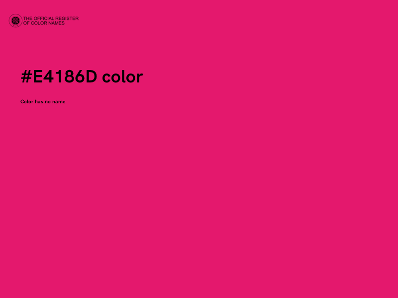 #E4186D color image