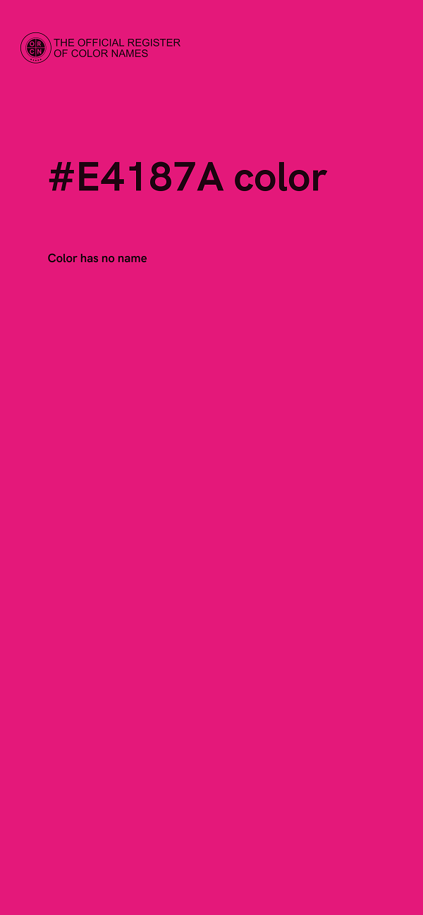 #E4187A color image