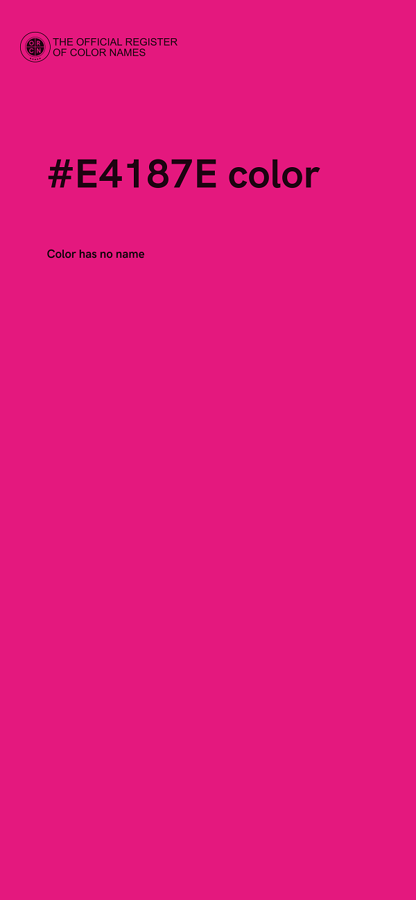 #E4187E color image