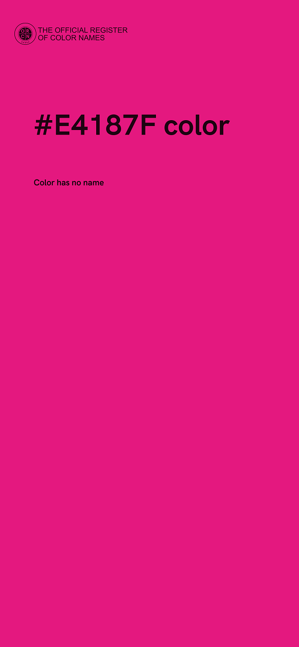 #E4187F color image