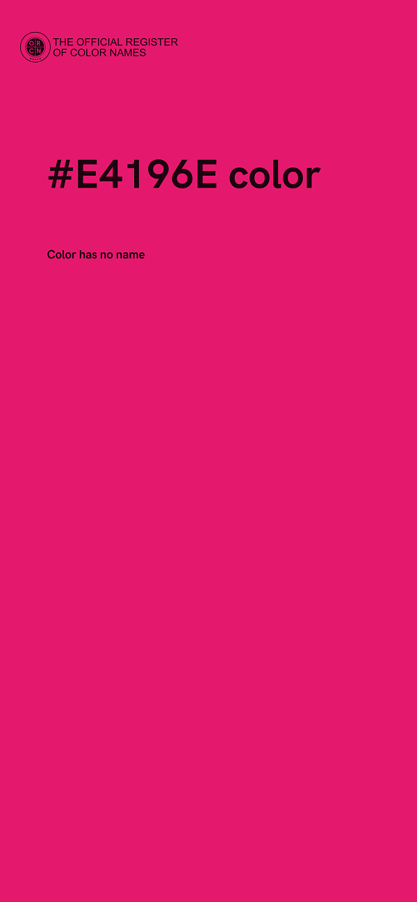 #E4196E color image