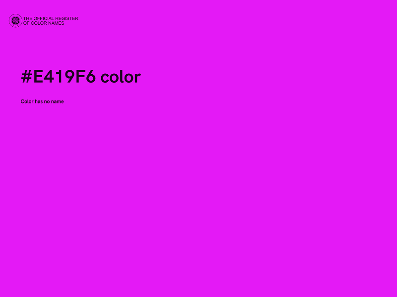 #E419F6 color image