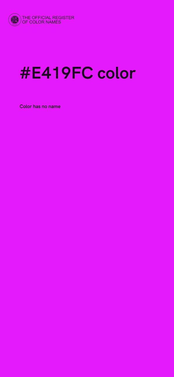 #E419FC color image