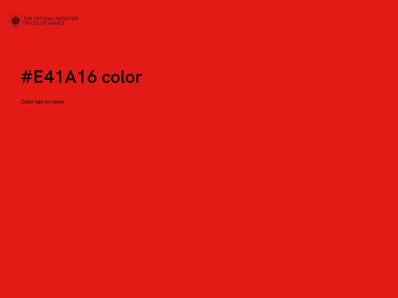 #E41A16 color image