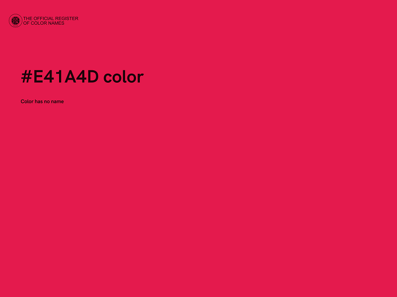 #E41A4D color image