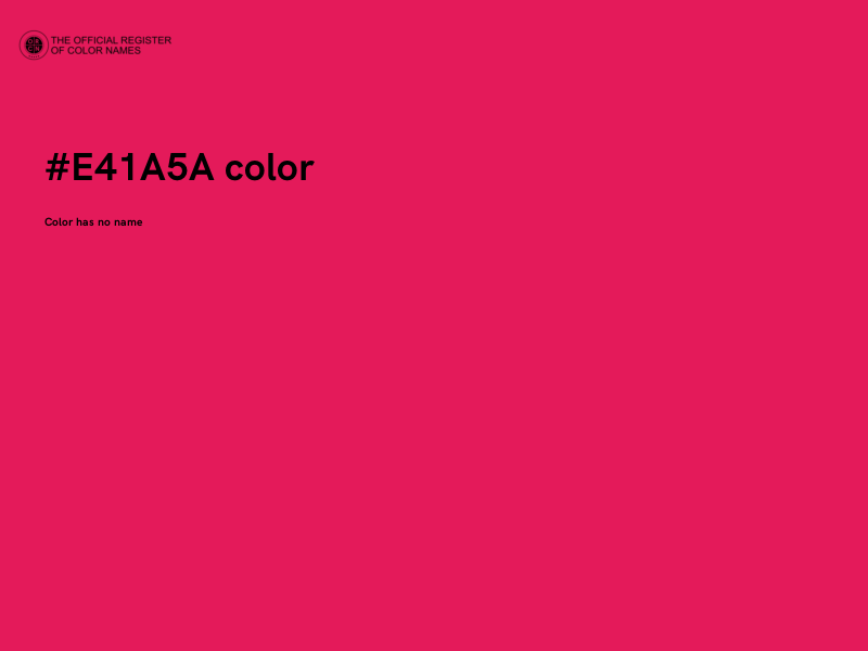 #E41A5A color image