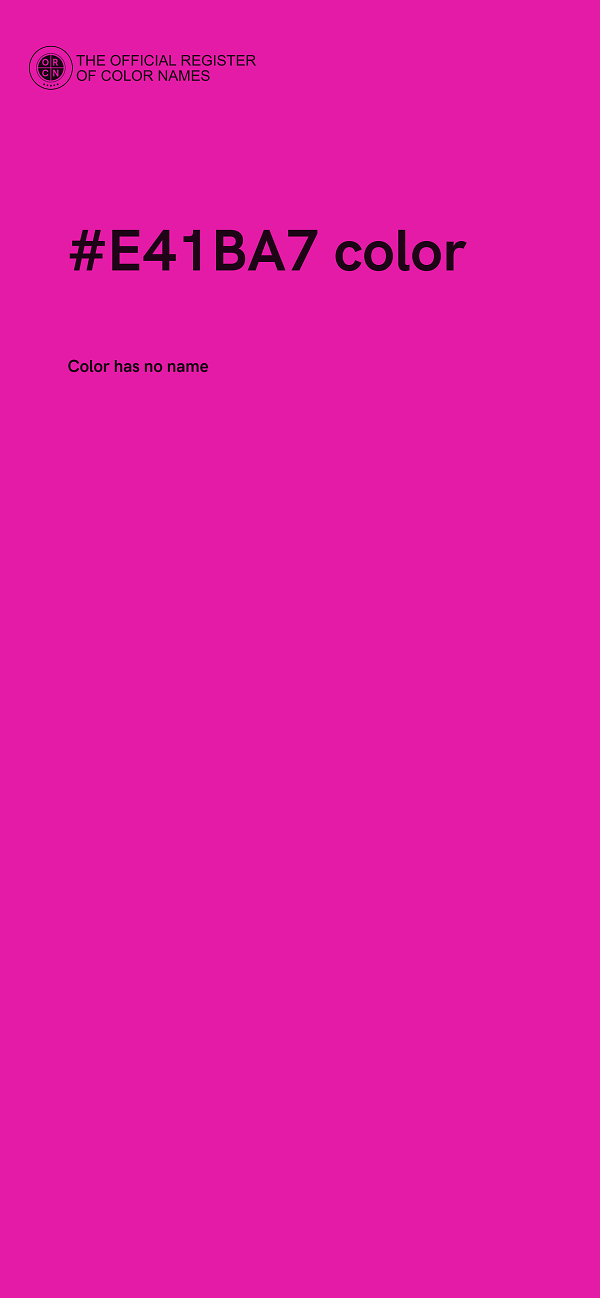 #E41BA7 color image