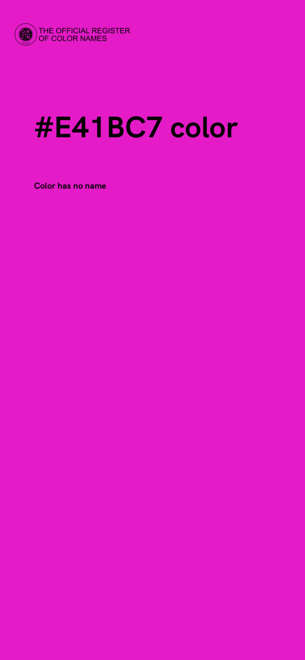 #E41BC7 color image