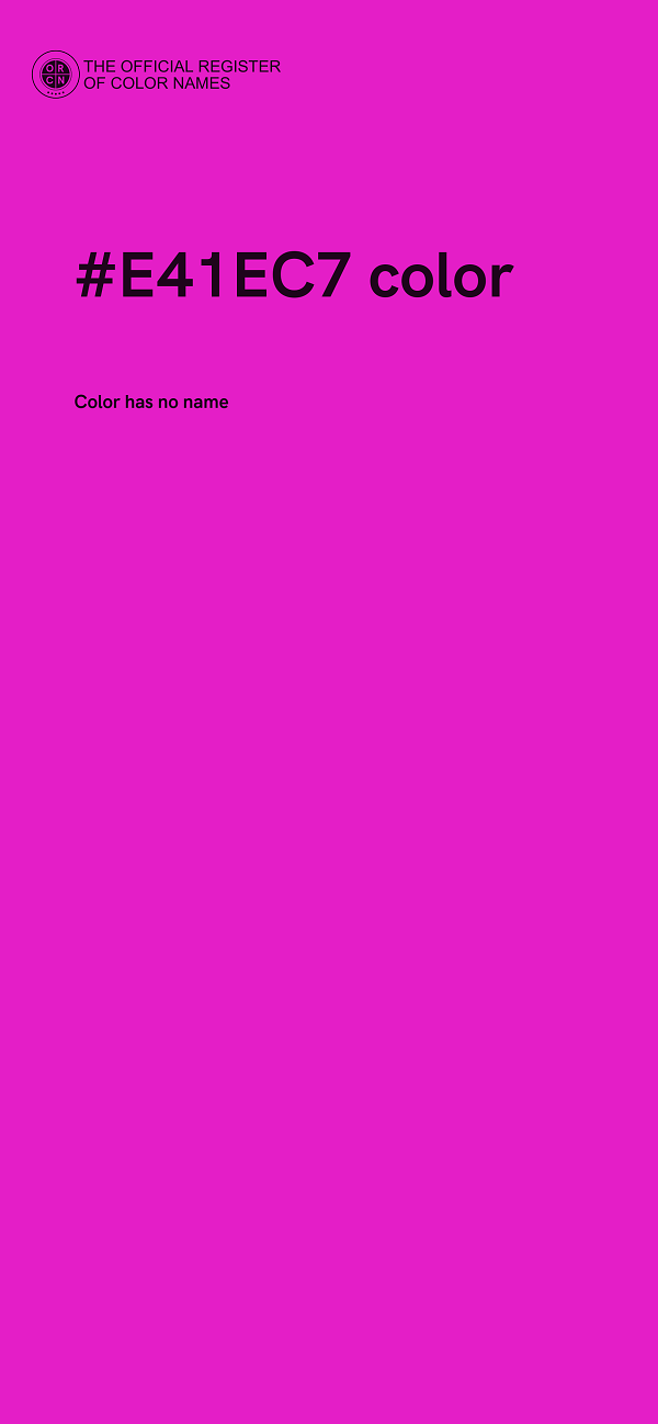 #E41EC7 color image