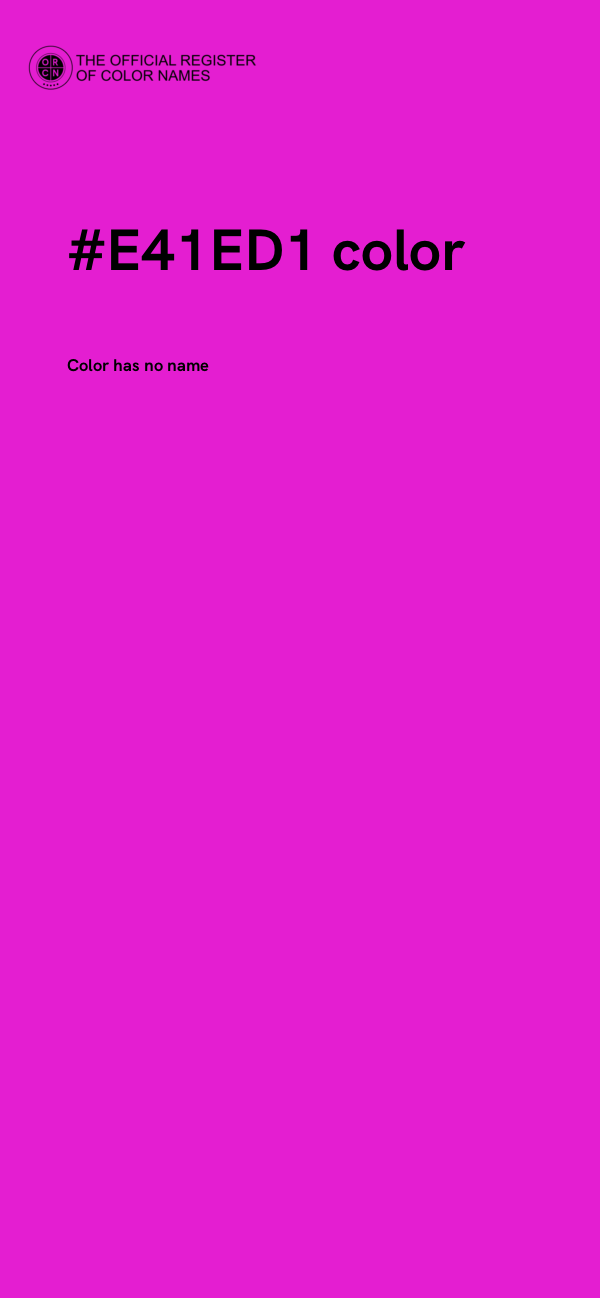 #E41ED1 color image