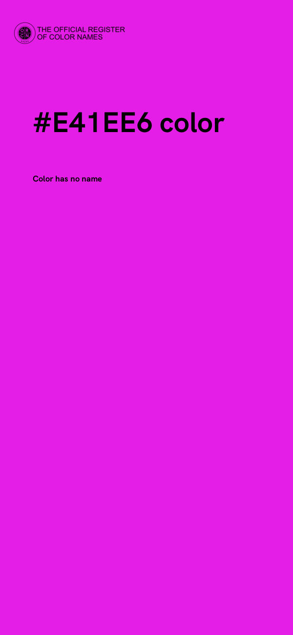 #E41EE6 color image