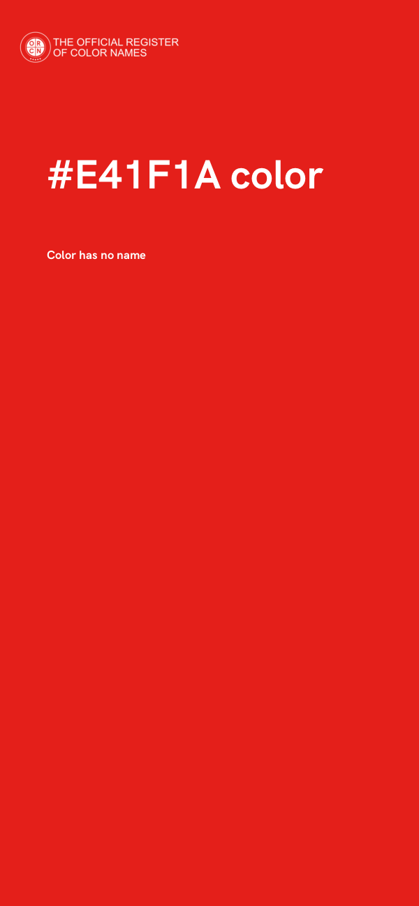 #E41F1A color image