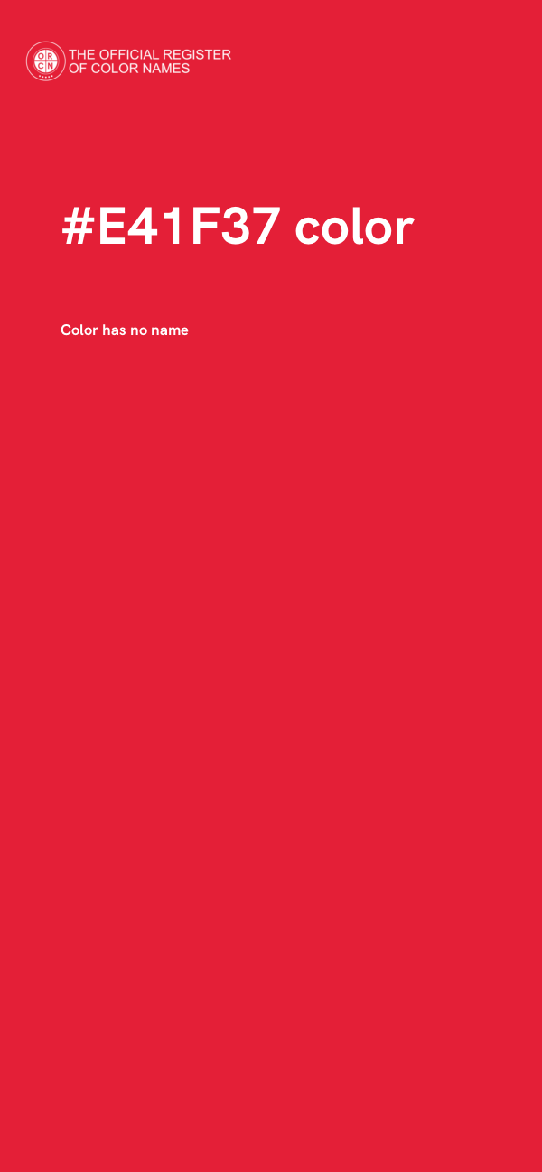 #E41F37 color image