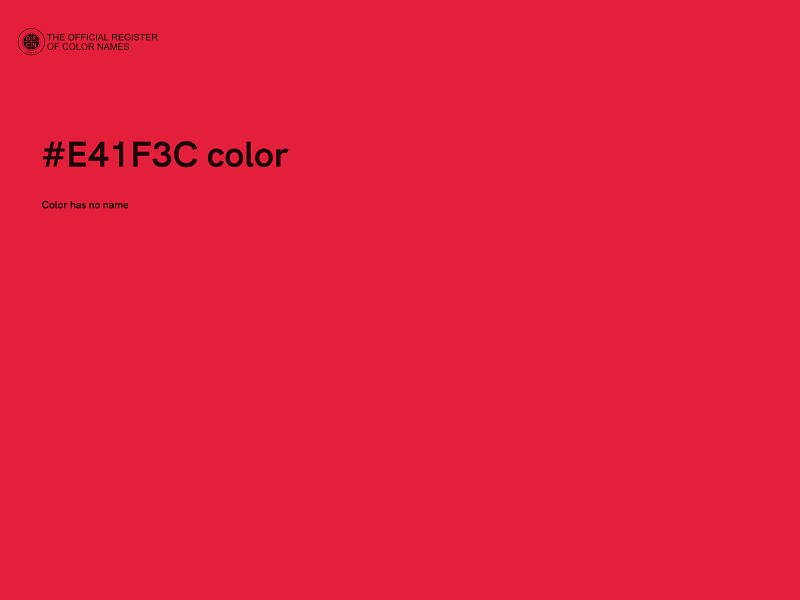 #E41F3C color image