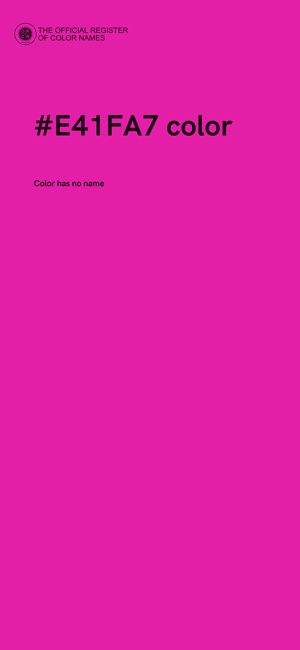 #E41FA7 color image