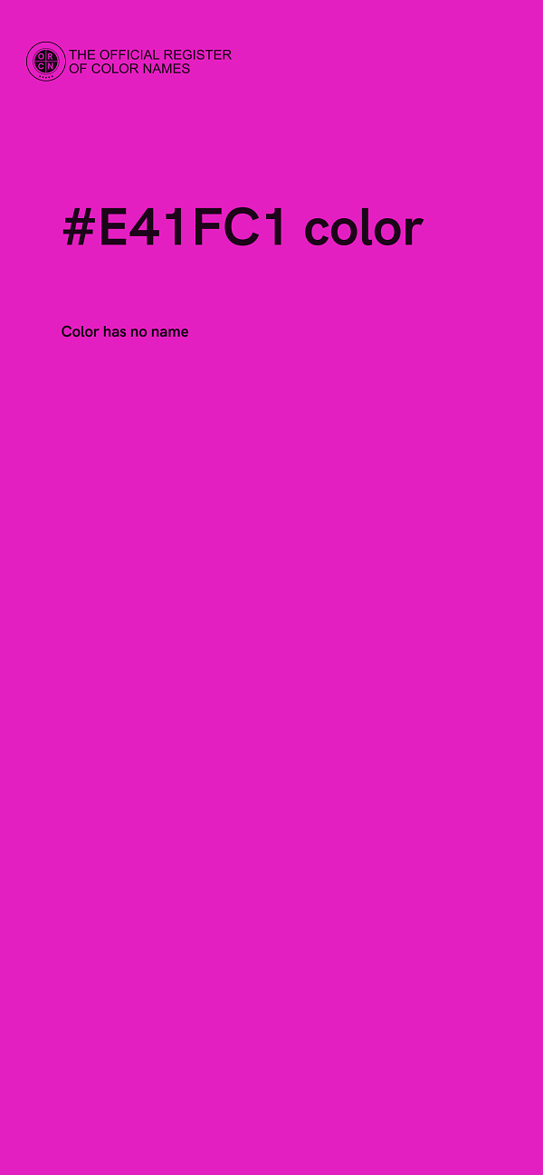 #E41FC1 color image
