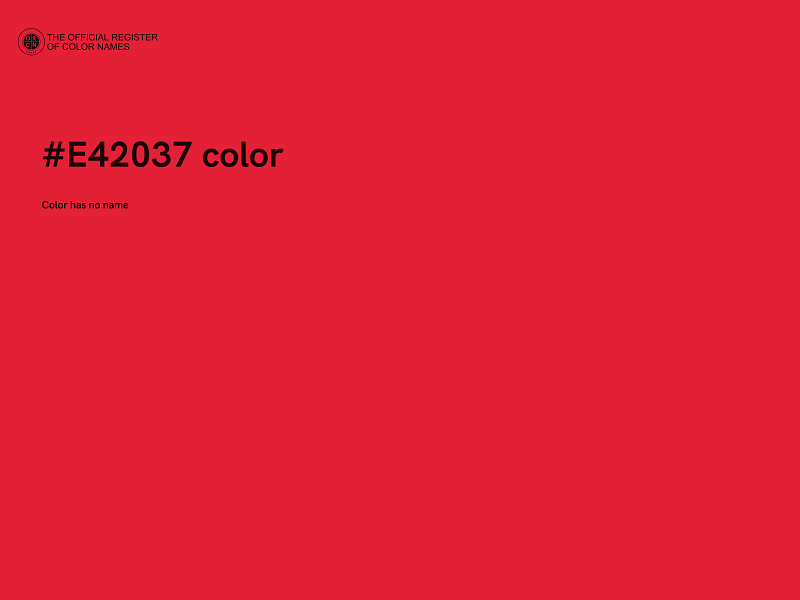 #E42037 color image