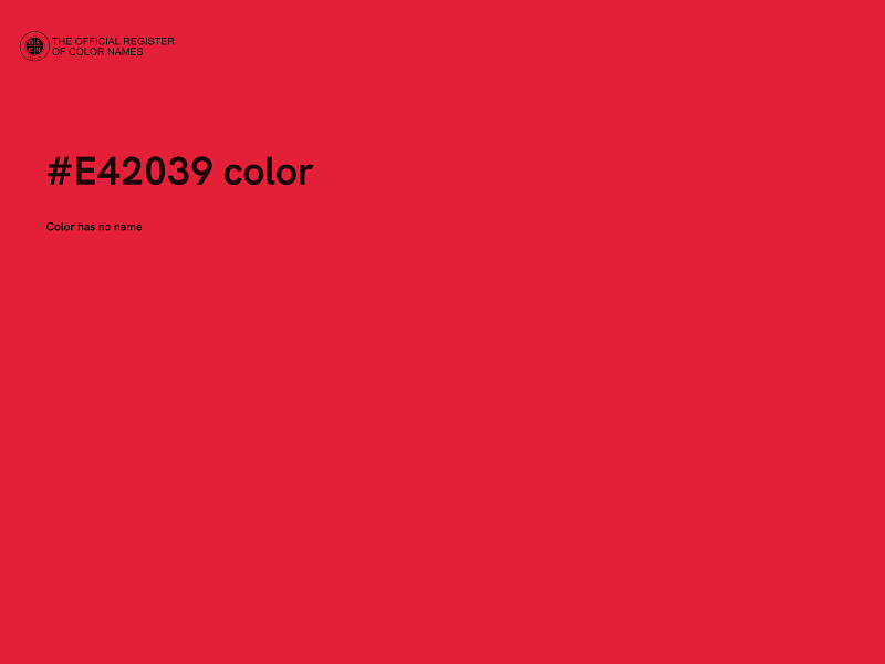 #E42039 color image