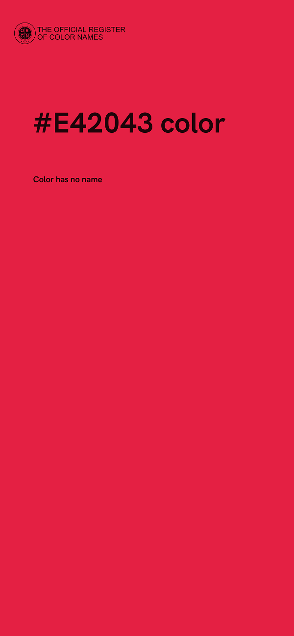 #E42043 color image