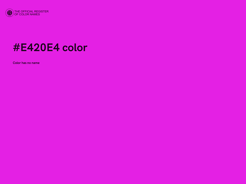 #E420E4 color image