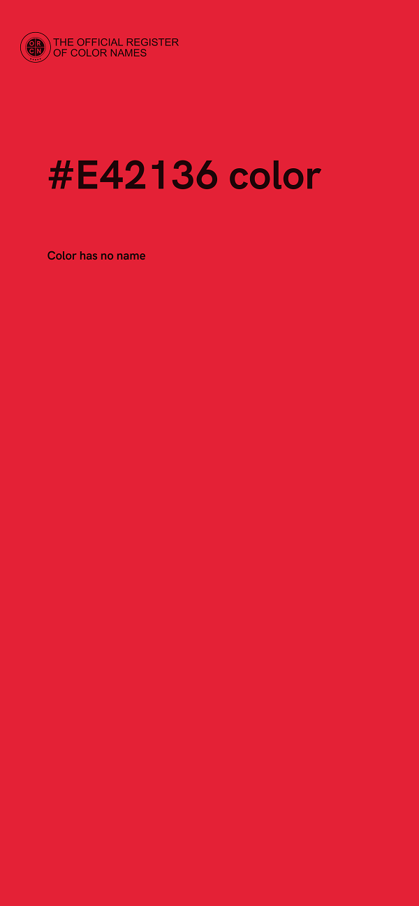 #E42136 color image