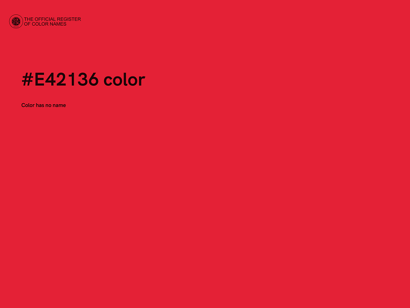#E42136 color image