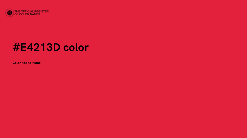 #E4213D color image