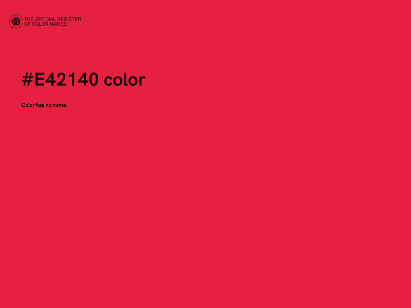 #E42140 color image