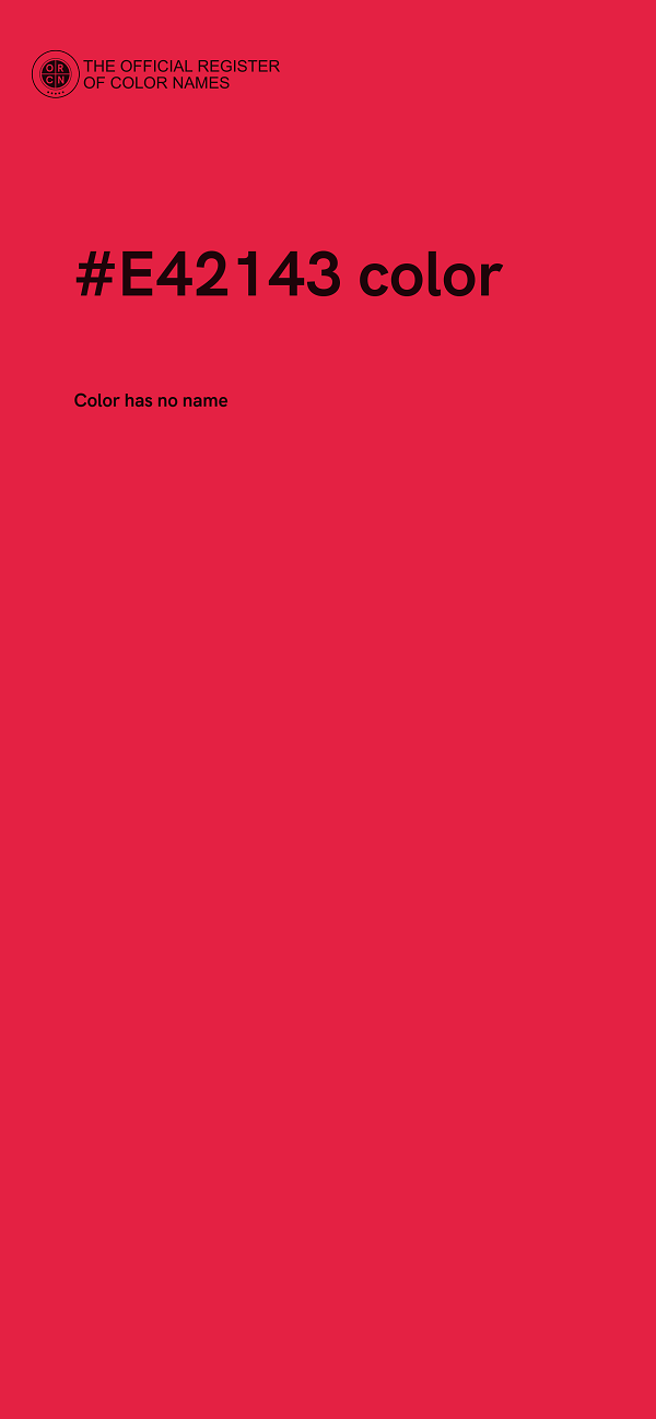 #E42143 color image