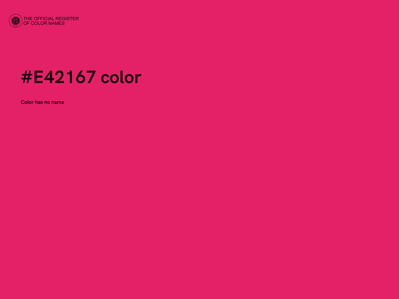 #E42167 color image