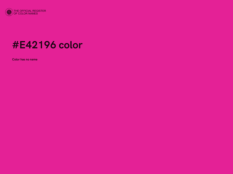 #E42196 color image