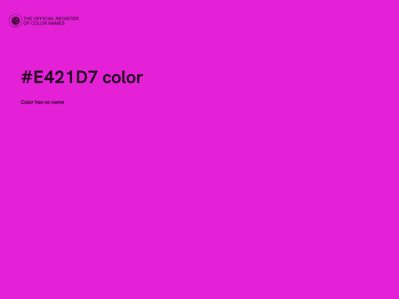 #E421D7 color image