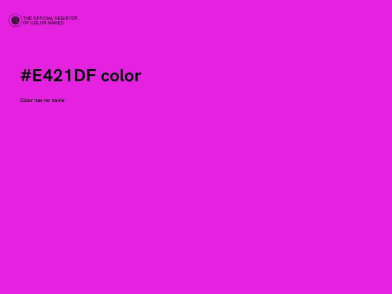 #E421DF color image