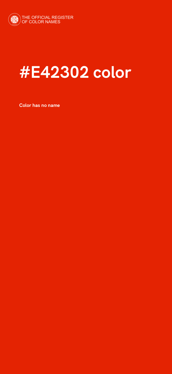 #E42302 color image