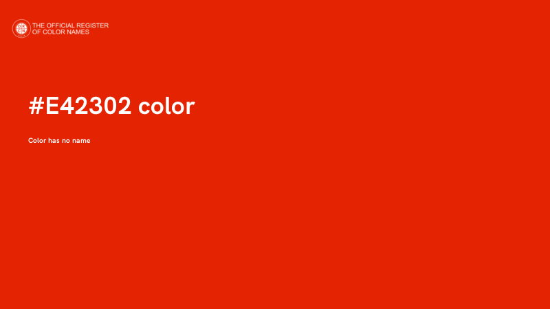 #E42302 color image