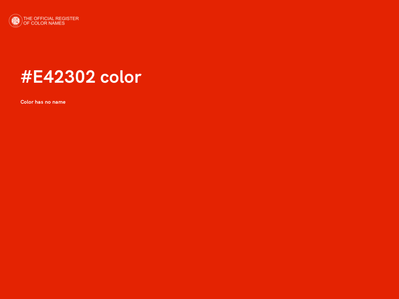 #E42302 color image