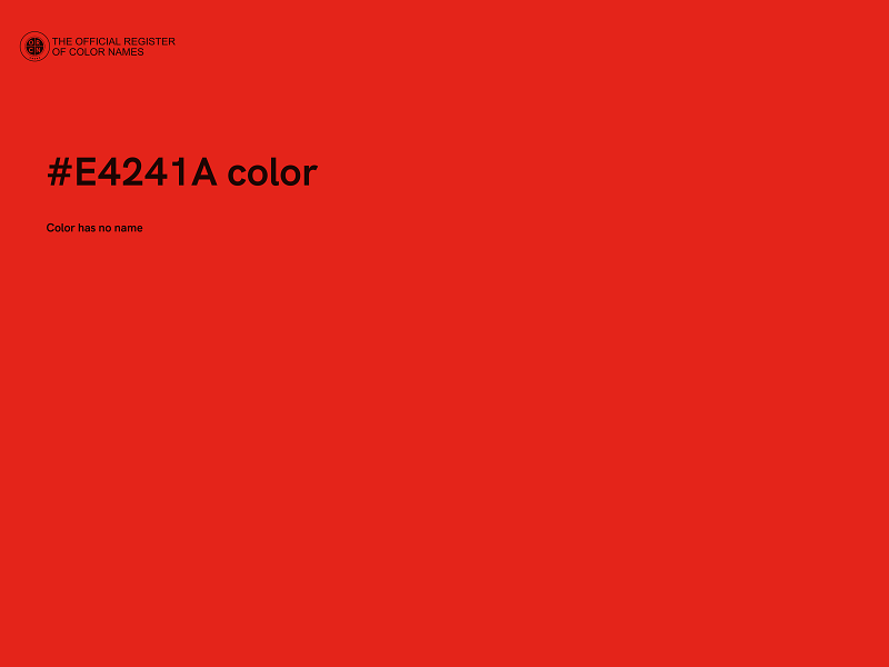 #E4241A color image