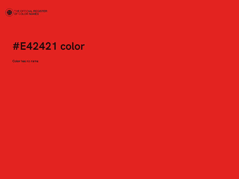 #E42421 color image