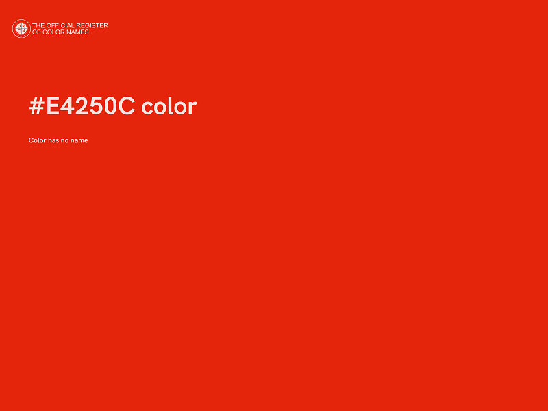 #E4250C color image