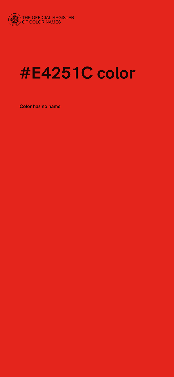 #E4251C color image