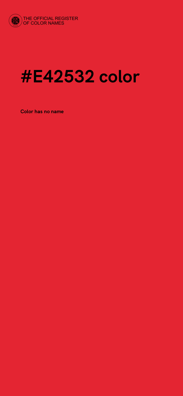 #E42532 color image