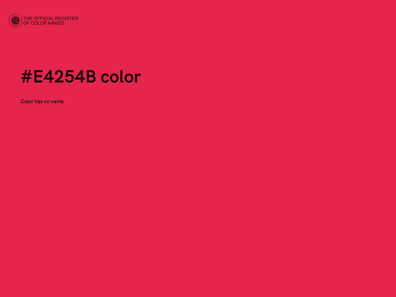 #E4254B color image