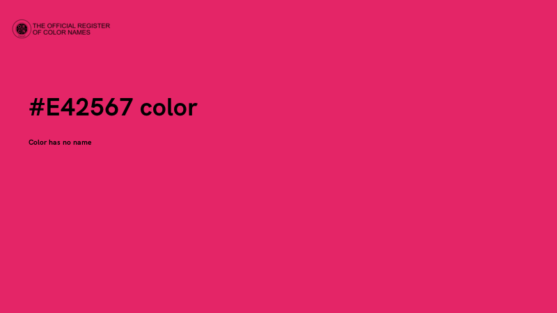 #E42567 color image