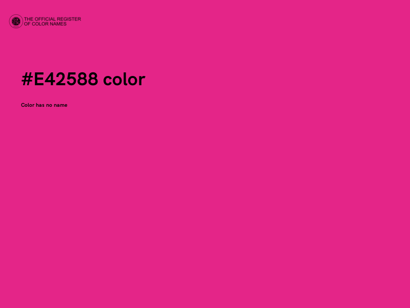 #E42588 color image