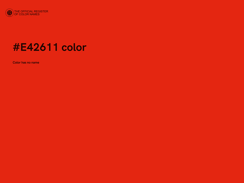 #E42611 color image