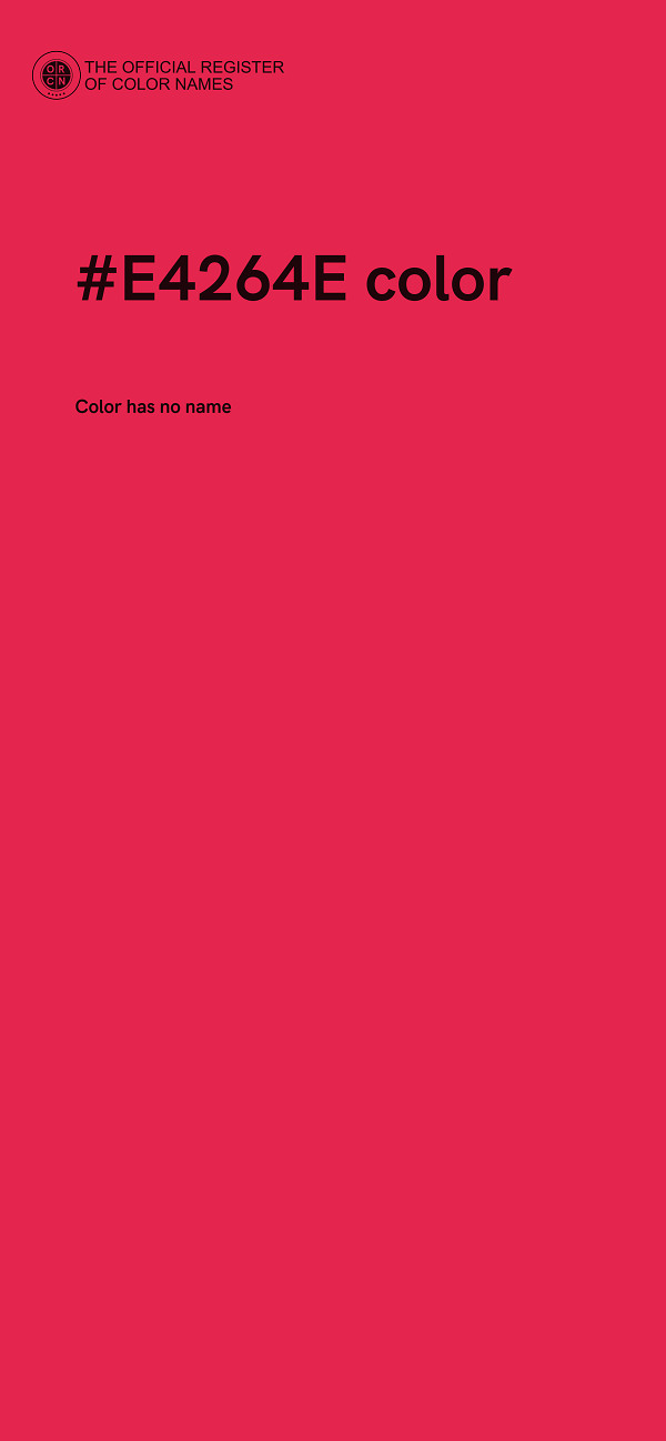 #E4264E color image