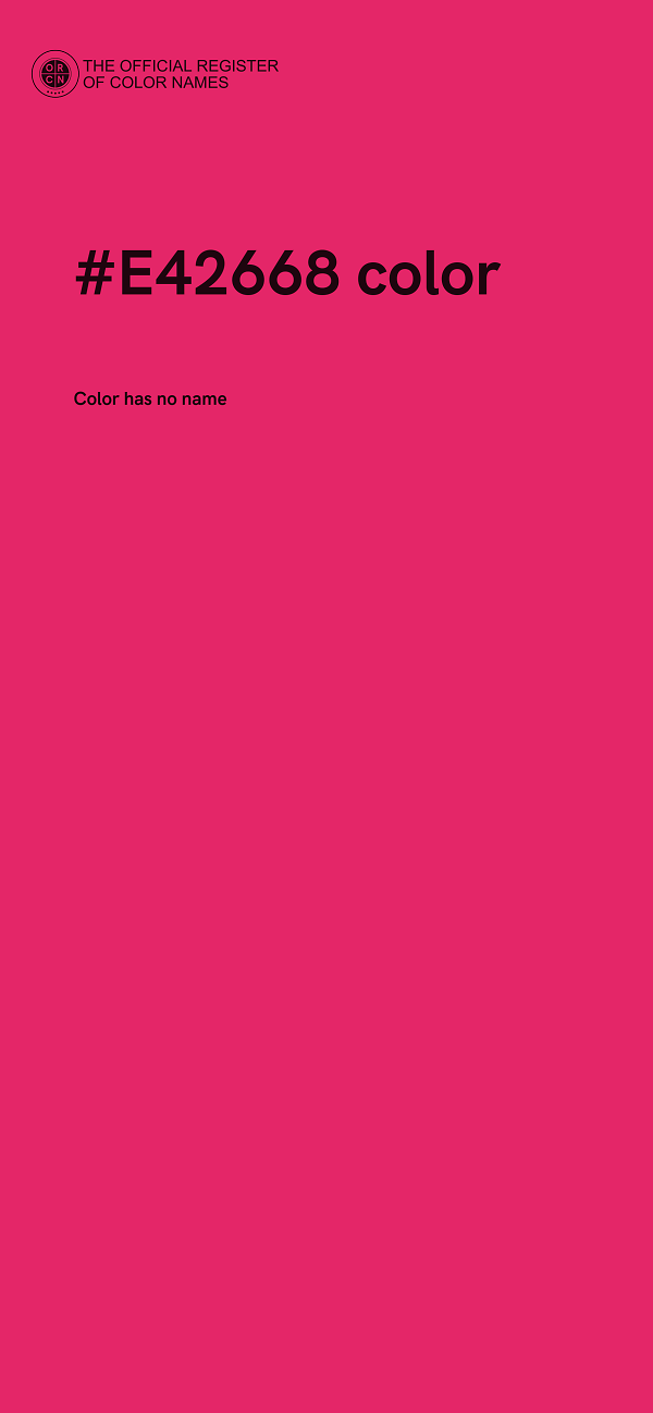 #E42668 color image